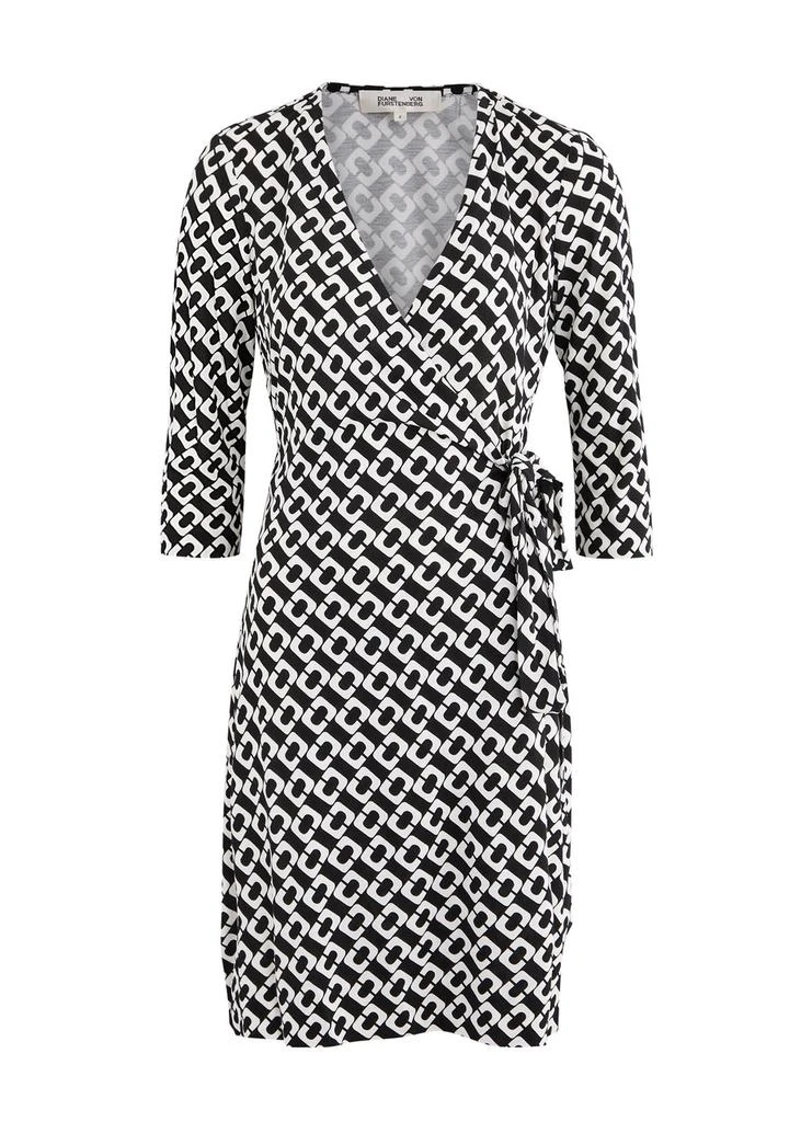 Diane von Furstenberg Julian printed silk mini wrap dress