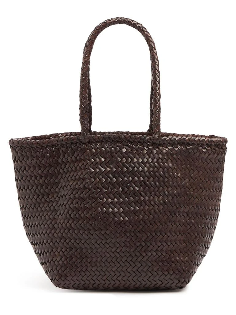 DRAGON DIFFUSION Grace Small Woven Leather Basket Bag 1