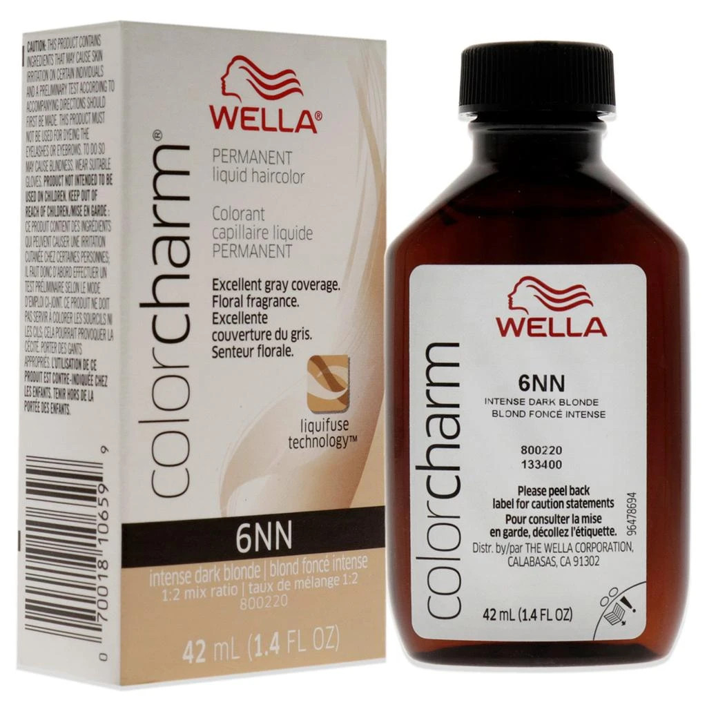 Wella Color Charm Permanent Liquid Haircolor - 6NN Intense Dark Blonde by  for Unisex - 1.4 oz Hair Color 3