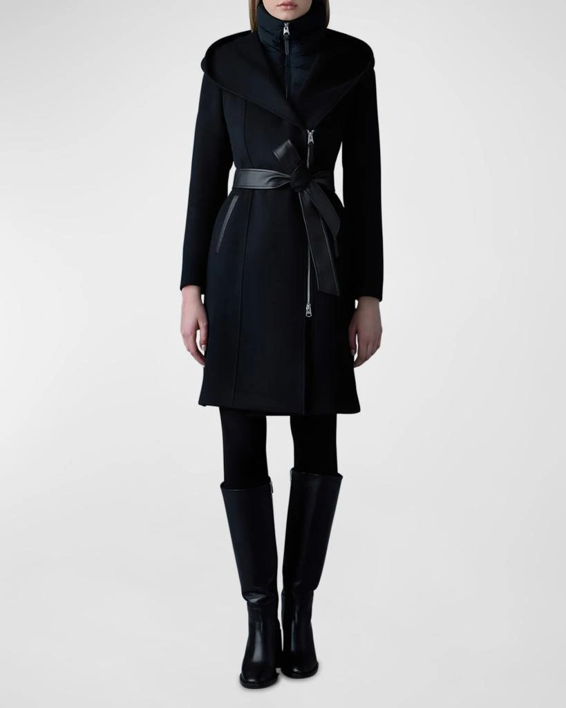 Mackage Shia 2-in-1 Double-Face Wool Coat with Removable Bib 2