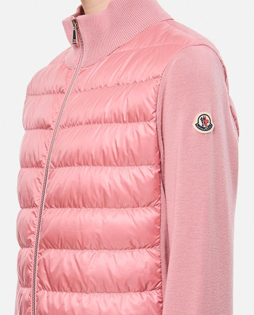 Moncler Knitted Sleeves Zip-up Jacket 4