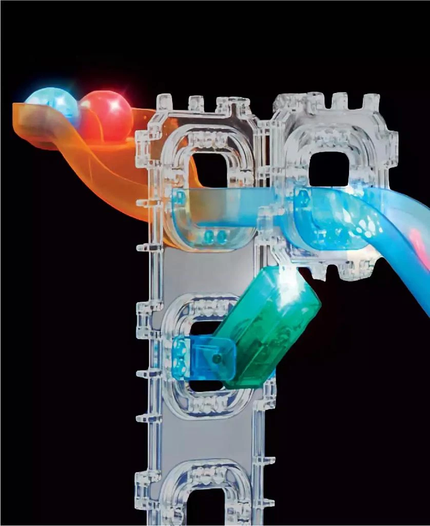 Discovery #MINDBLOWN Glow Roll Marble Run Light-Up Construction Set 8
