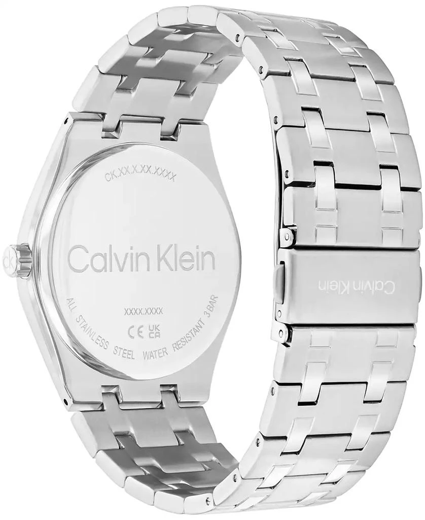 Calvin Klein Men's Silver Tone Stainless Steel Bracelet Watch, 39mm 3