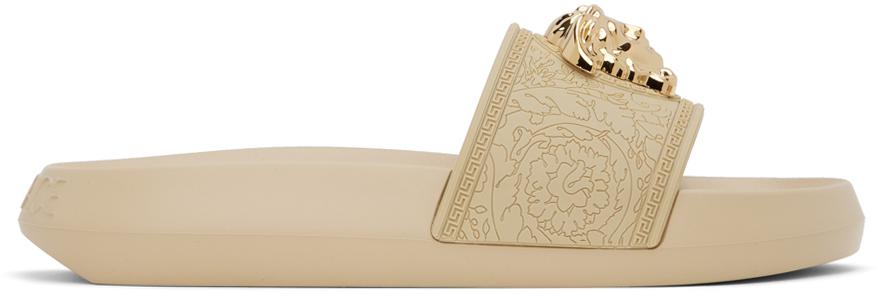 Versace Beige Palazzo Slides