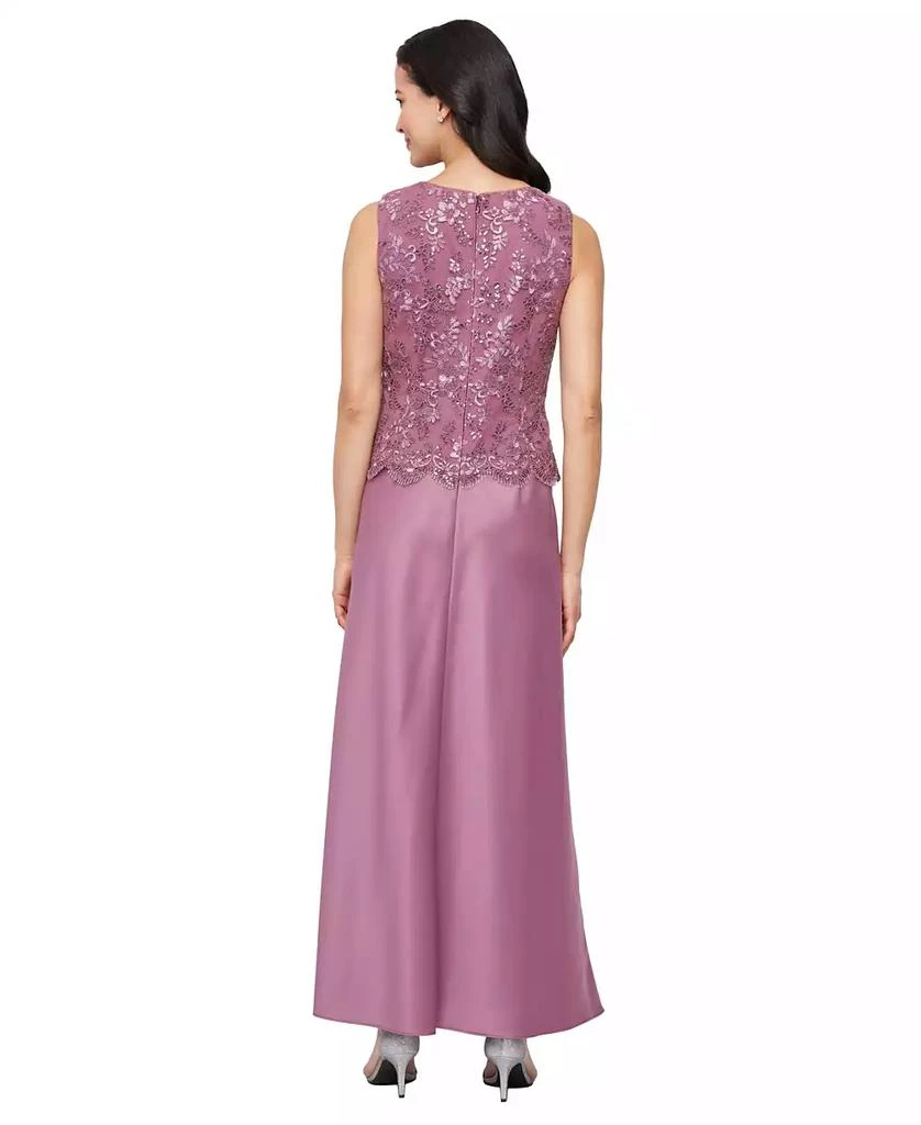 Alex Evenings Women's Stretch Tulle 3/4-Sleeve Jacket Dress 5