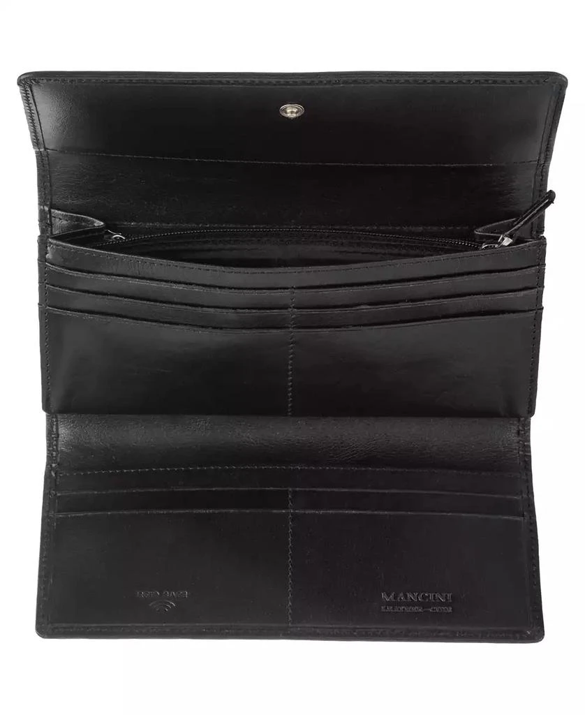 Mancini Leather Goods South Beach RFID Secure Trifold Wallet 4