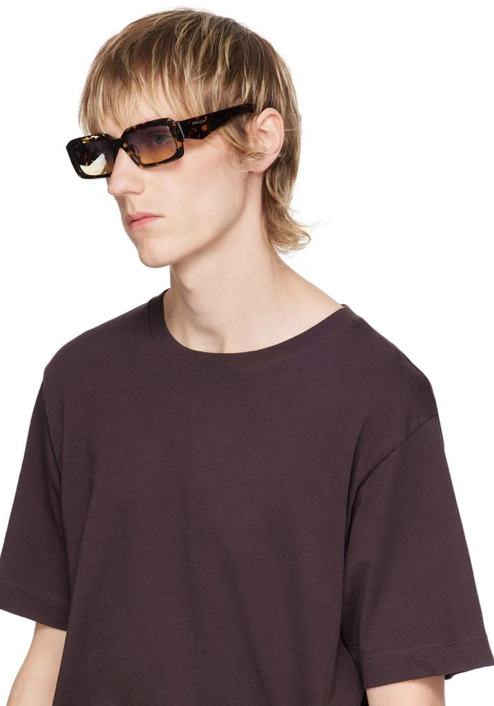 Prada Tortoiseshell Rectangular Sunglasses 4