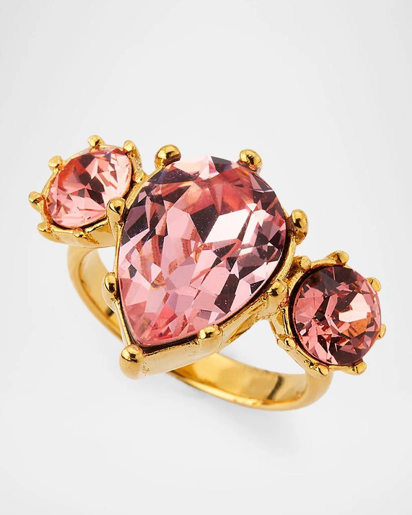 Oscar de la Renta Crystal Prong Ring 3