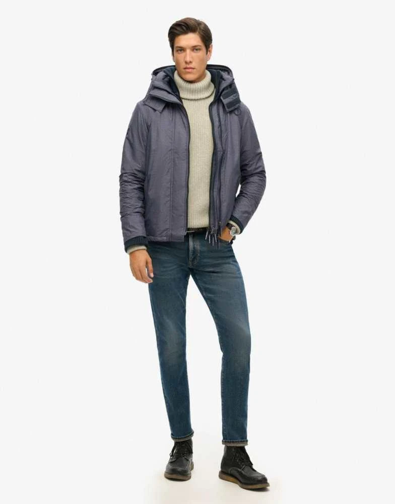 Superdry Superdry Pop zip hood arctic sd-windcheater jacket in navy marl/navy 2