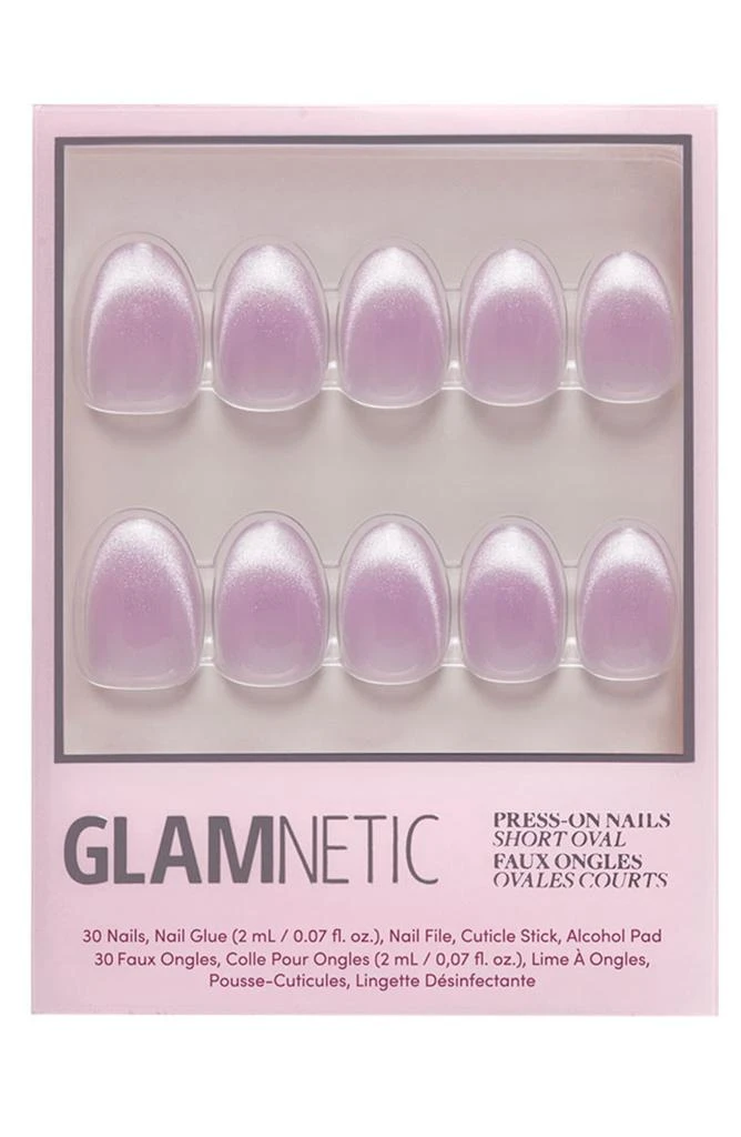 GLAMNETIC Short Oval Press-On Nails Set