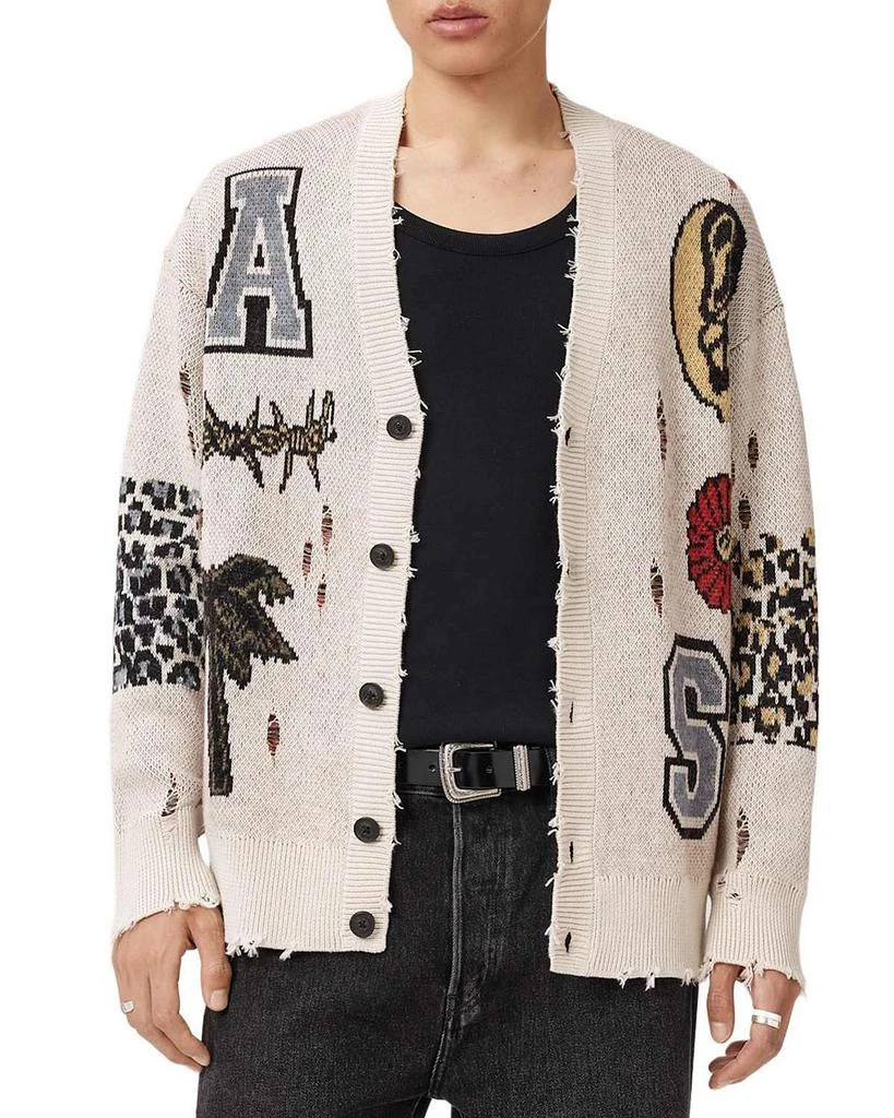 ALL SAINTS Foxx Graphic Cardigan 1