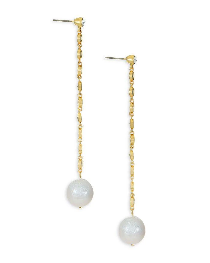 Ettika Jewelry Ettica Cultured Freshwater Pearl & Crystal Linear Drop Earrings 2