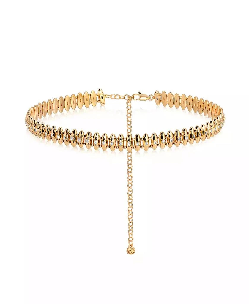 Ettika Jewelry Oval Dome Baguette Chain Necklace 1