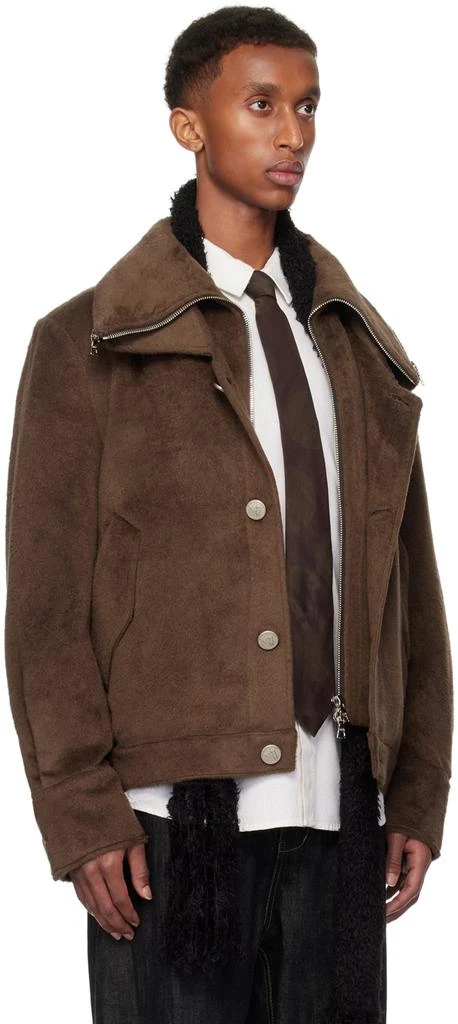 NULLUS Brown Multi-Form Aero Collar Jacket 2