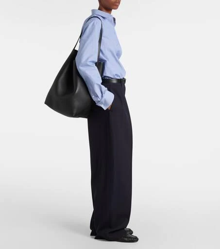 The Row Park Large N/S leather tote bag 5