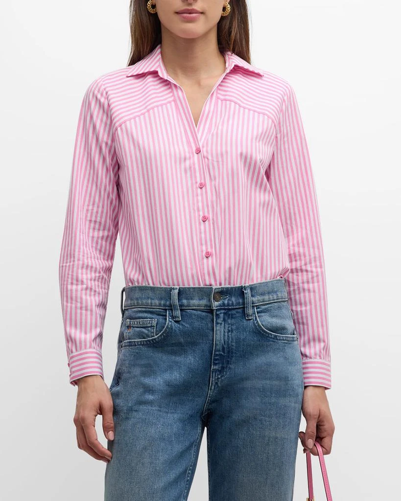 Elie Tahari The Nikita Striped Cotton Shirt 2