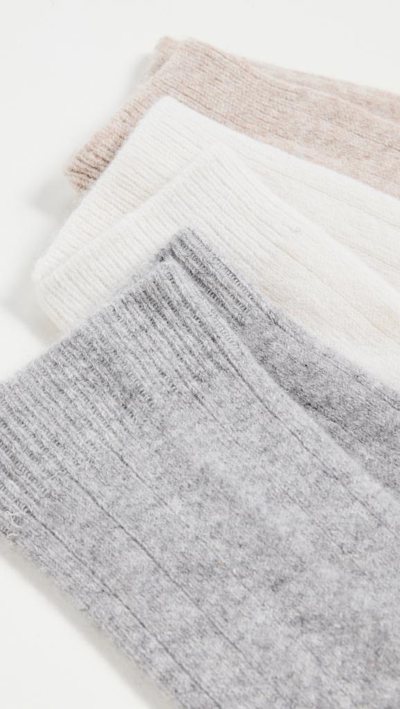 White + Warren 3 Piece Sock Set