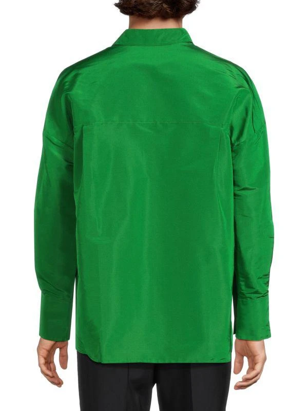 Valentino Silk Point-Collar Shirt 2