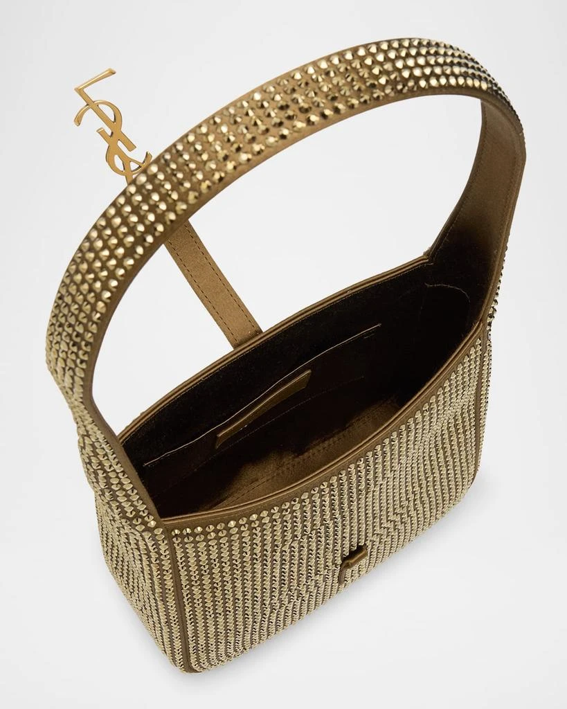 Yves Saint Laurent Le 5 A 7 YSL Hobo Bag in Rhinestone Satin 4