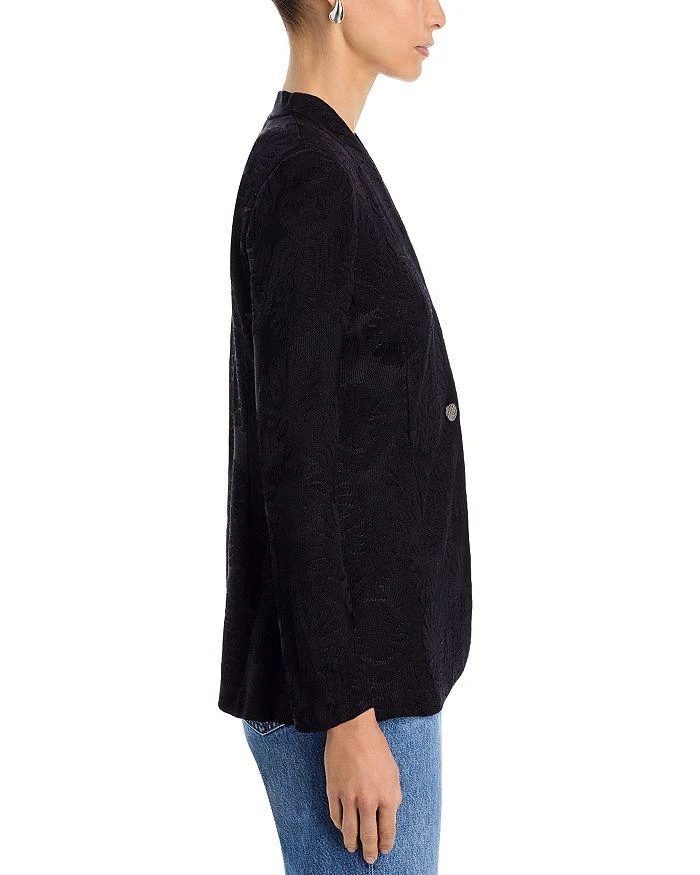 Misook One Button Knit Jacquard Jacket - Heritage Fit 4