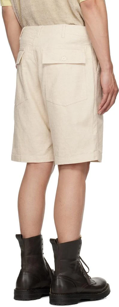 Engineered Garments Off-White Fatigue Shorts 3
