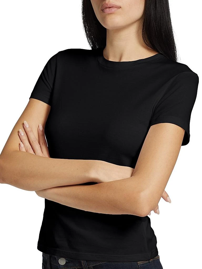 Theory Tiny Short-Sleeve Cotton Tee 6