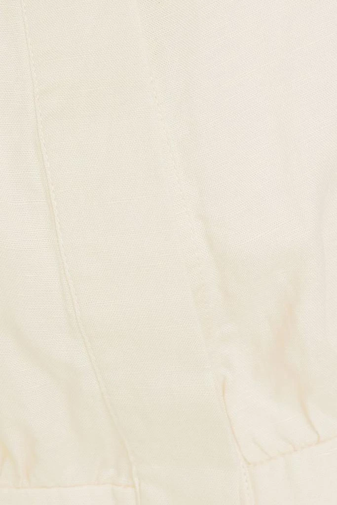 Onia Cropped linen and Lyocell-blend shirt 4
