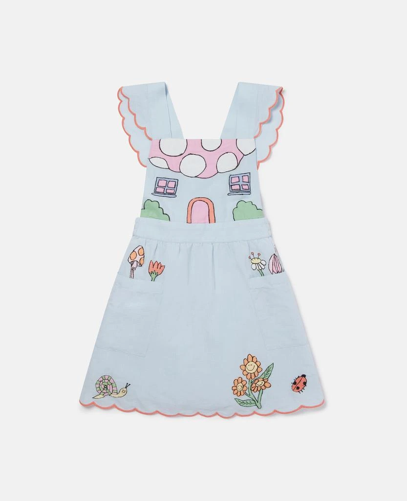 Stella McCartney Stella McCartney - Toadstool Sleeveless Dress and Bloomers Set, Blue, Size: 12m 1