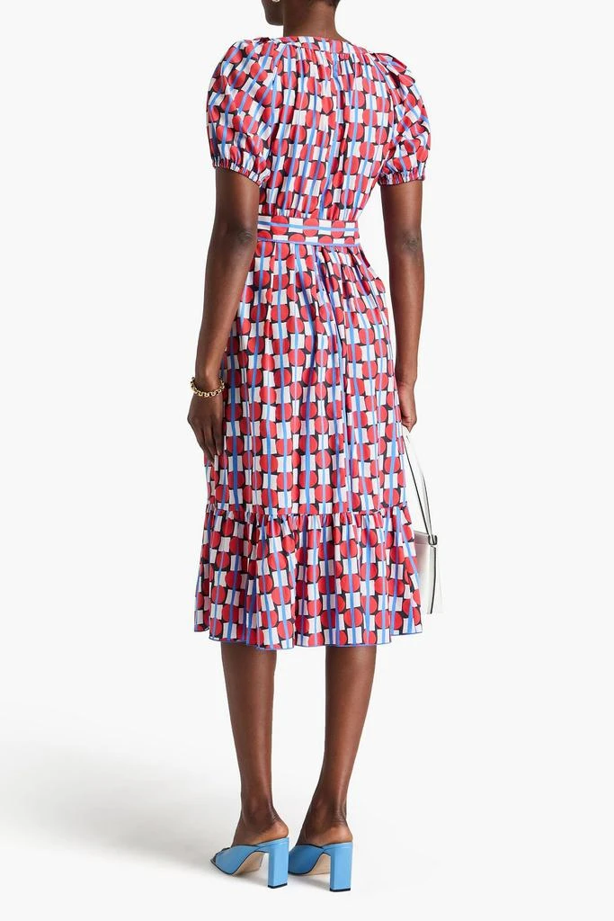 Diane von Furstenberg Lindy printed cotton-blend poplin midi dress 3