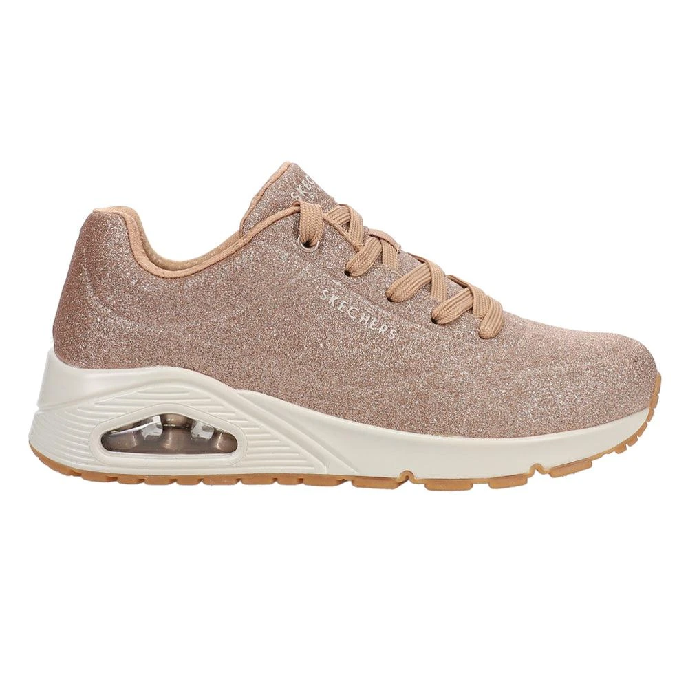 SKECHERS Uno Glitter Bomb Lace Up Sneakers 1