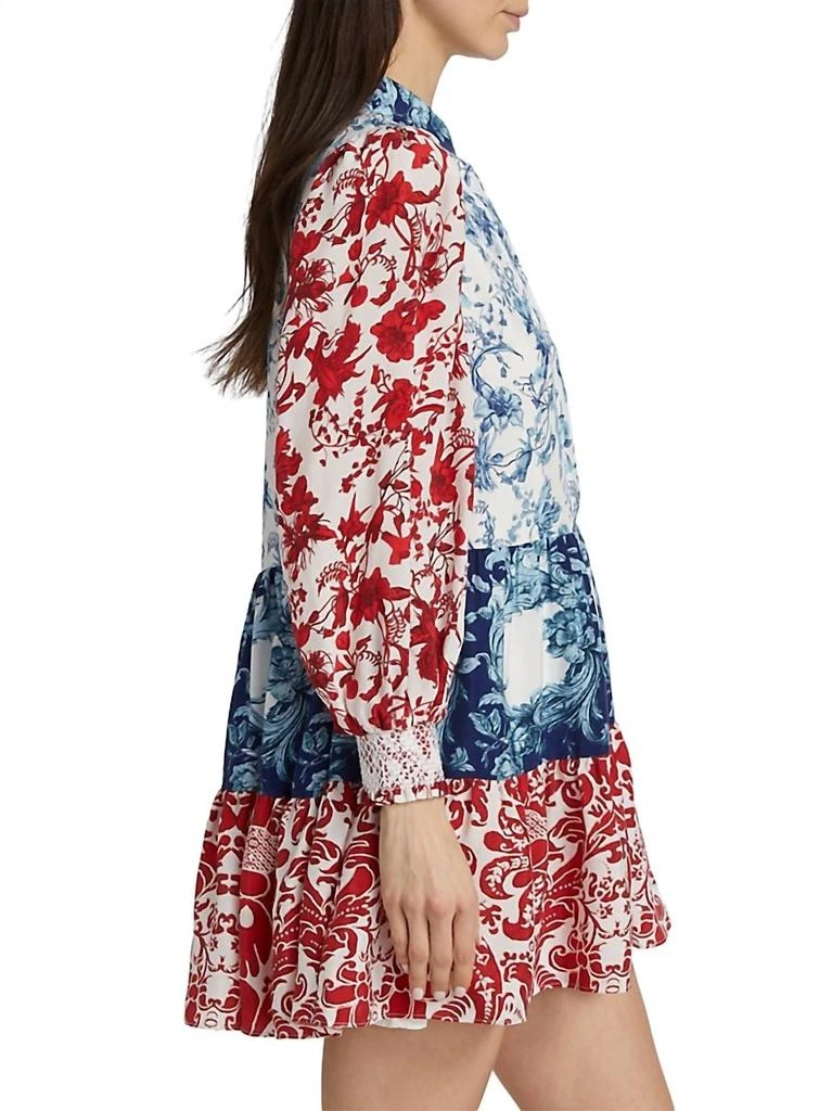 Alice + Olivia Paulie Tiered Dress In Je L'adore 2
