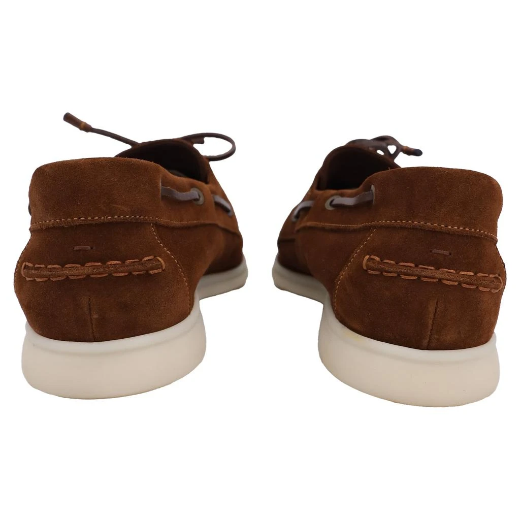 Loro Piana Sea-Sail Walk Boat Shoes in Brown Suede 3
