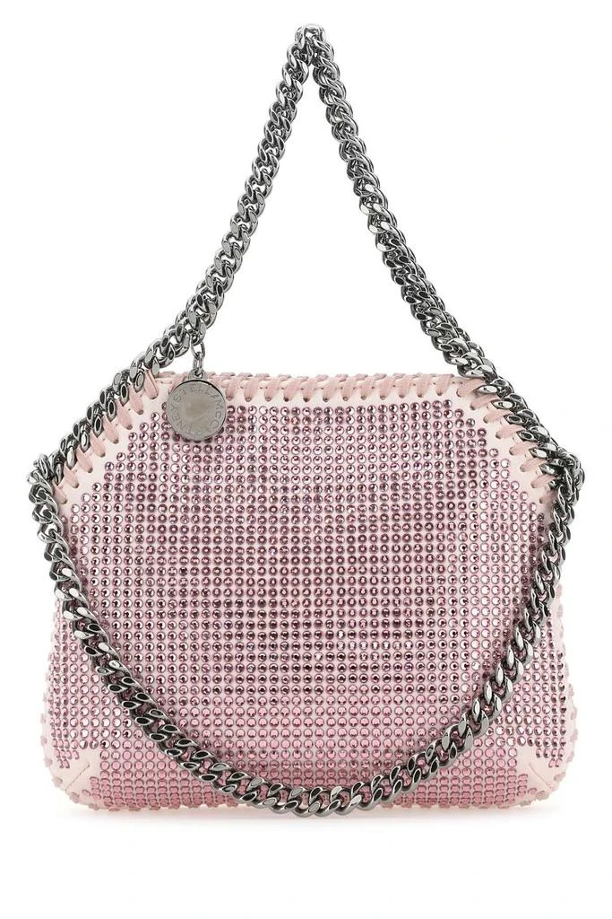 Stella McCartney Stella McCartney Mini Falabella Embellished Chain-Link Tote Bag 1