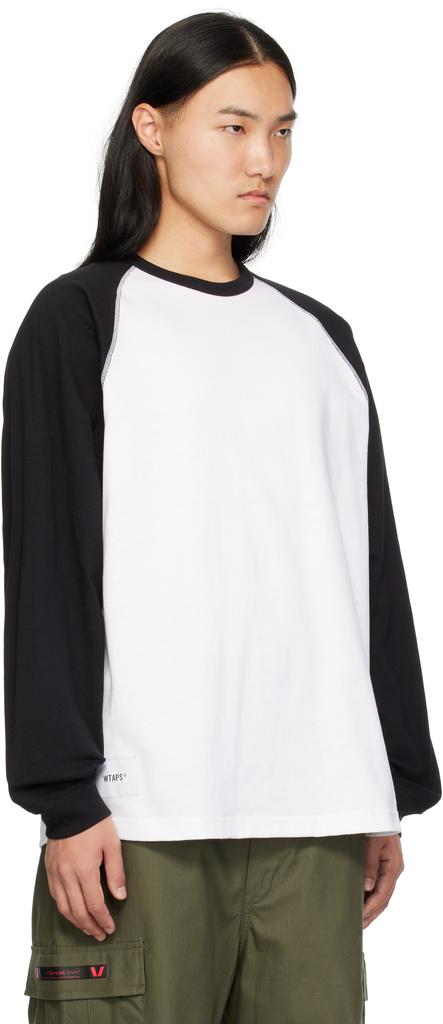 Wtaps Black & White Cut & Sewn 11 Long Sleeve T-shirt