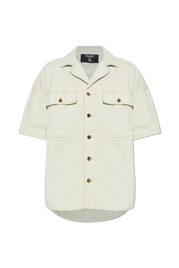 Balmain Balmain Faded Denim Overshirt