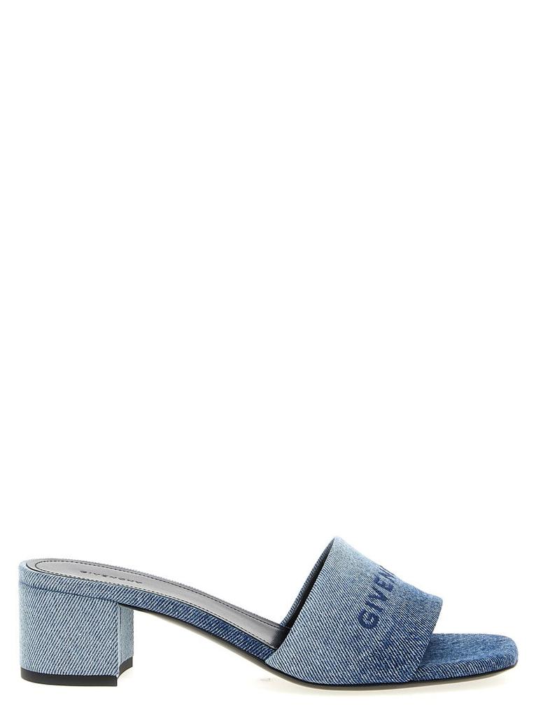 サンダル・ミュール GIVENCHY STITCH LEATHER SANDALS GIVENCHY Stitch crystal-embellished leather sandals | NET-A