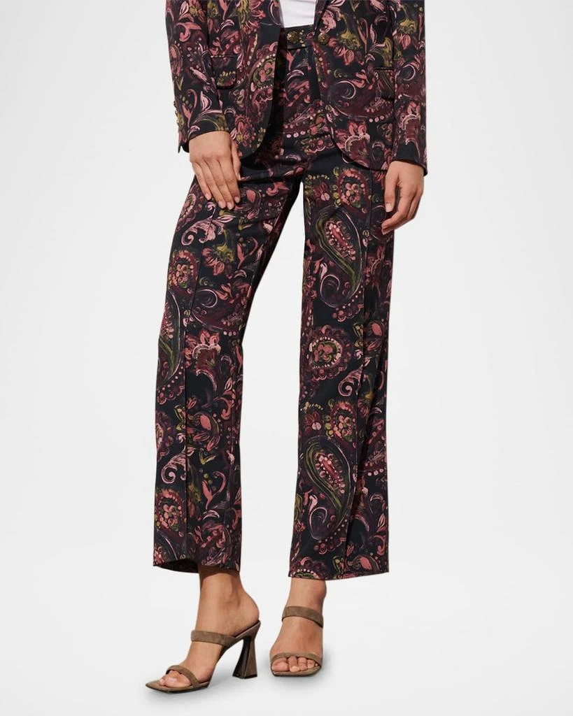 FIGUE Sioban Paisley Straight-Leg Pants 1
