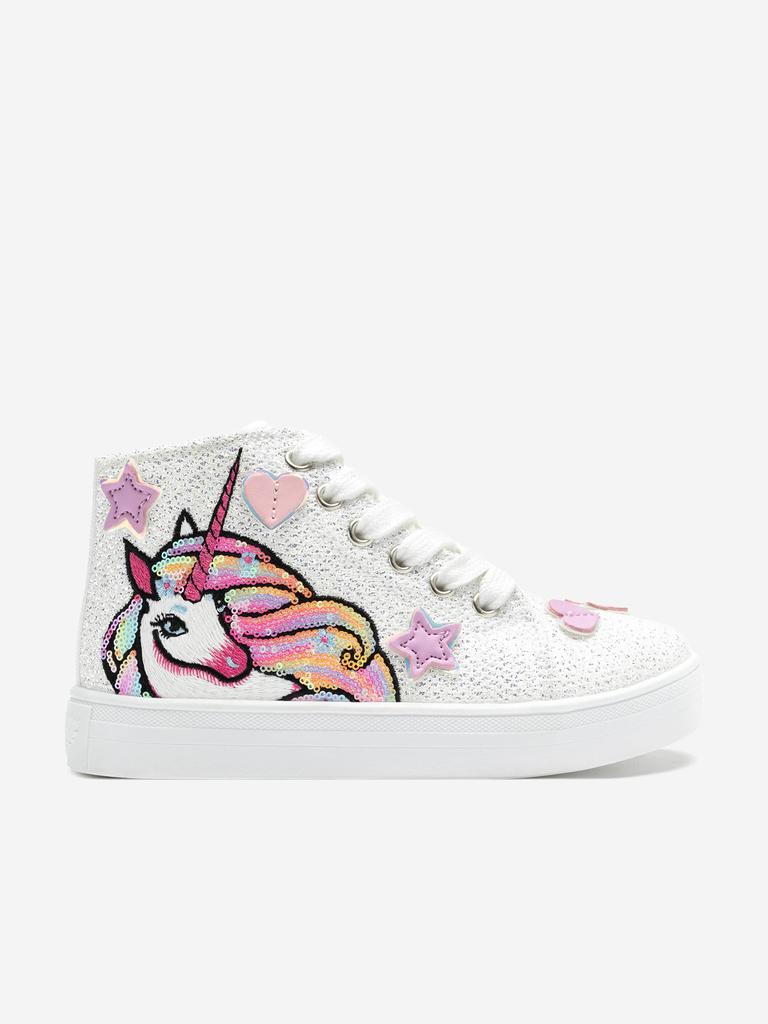 Lelli Kelly Girls Victoria Unicorn Baseball Boots in White
