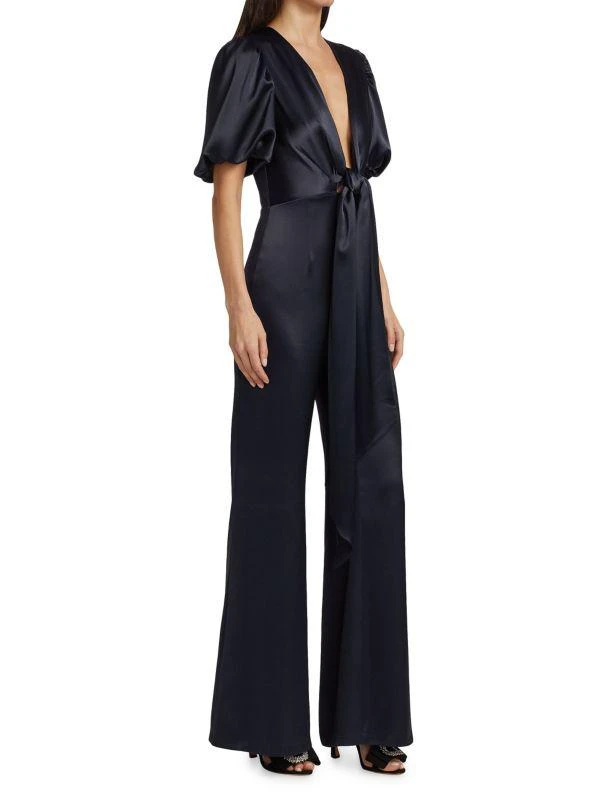 Galvan Eden Tie-Waist Wide-Leg Jumpsuit 3