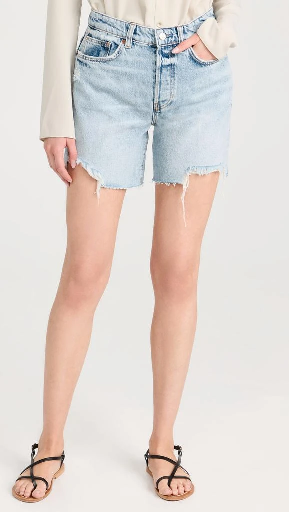 Reformation Raye Mid Rise Baggy Shorts 6