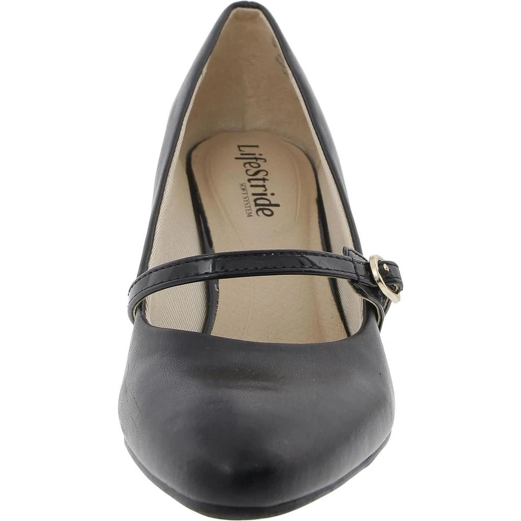 LifeStride Gio Mj 2 Womens Buckle Man Made Mary Jane Heels 2