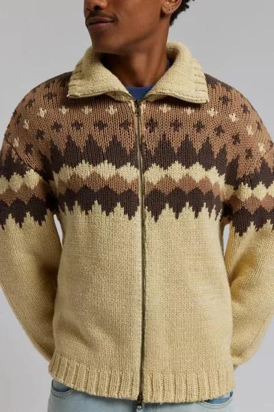 BDG BDG Tacoma Patterned Full Zip Cardigan 1