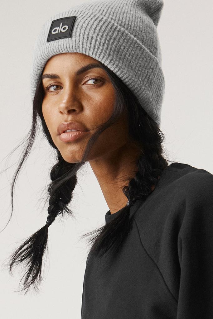 Alo Everyday Beanie - Athletic Heather Grey - Hats - Free