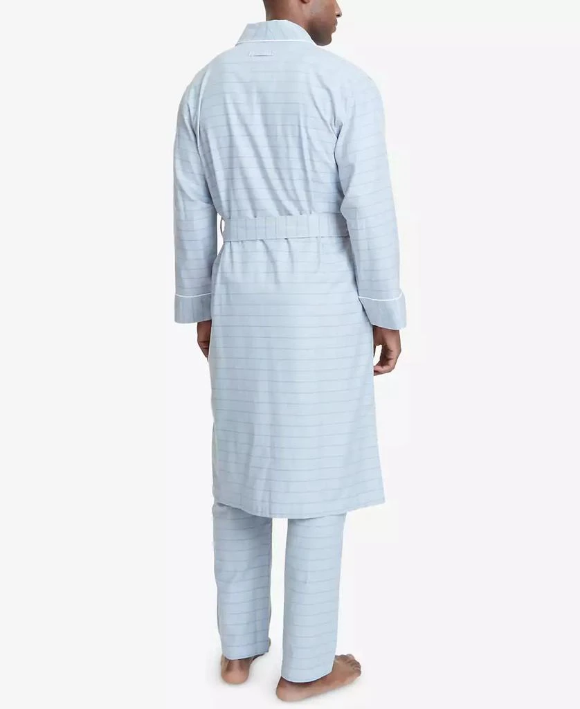 Nautica Men's Windowpane Plaid Cotton Robe 2