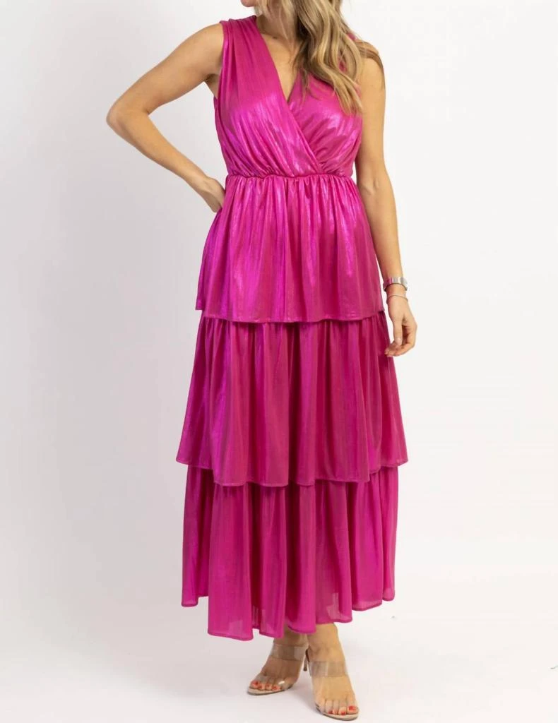 Strut & Bolt SHIMMER TIERED MAXI DRESS 2