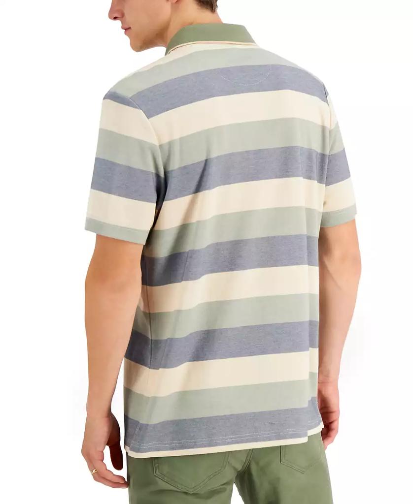 Alfani Men's Regular-Fit Striped Supima Blend Polo Shirt, Created for Macy's