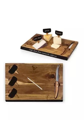 Toscana NFL Houston Texans Delio Acacia Cheese Cutting Board 
Tools Set