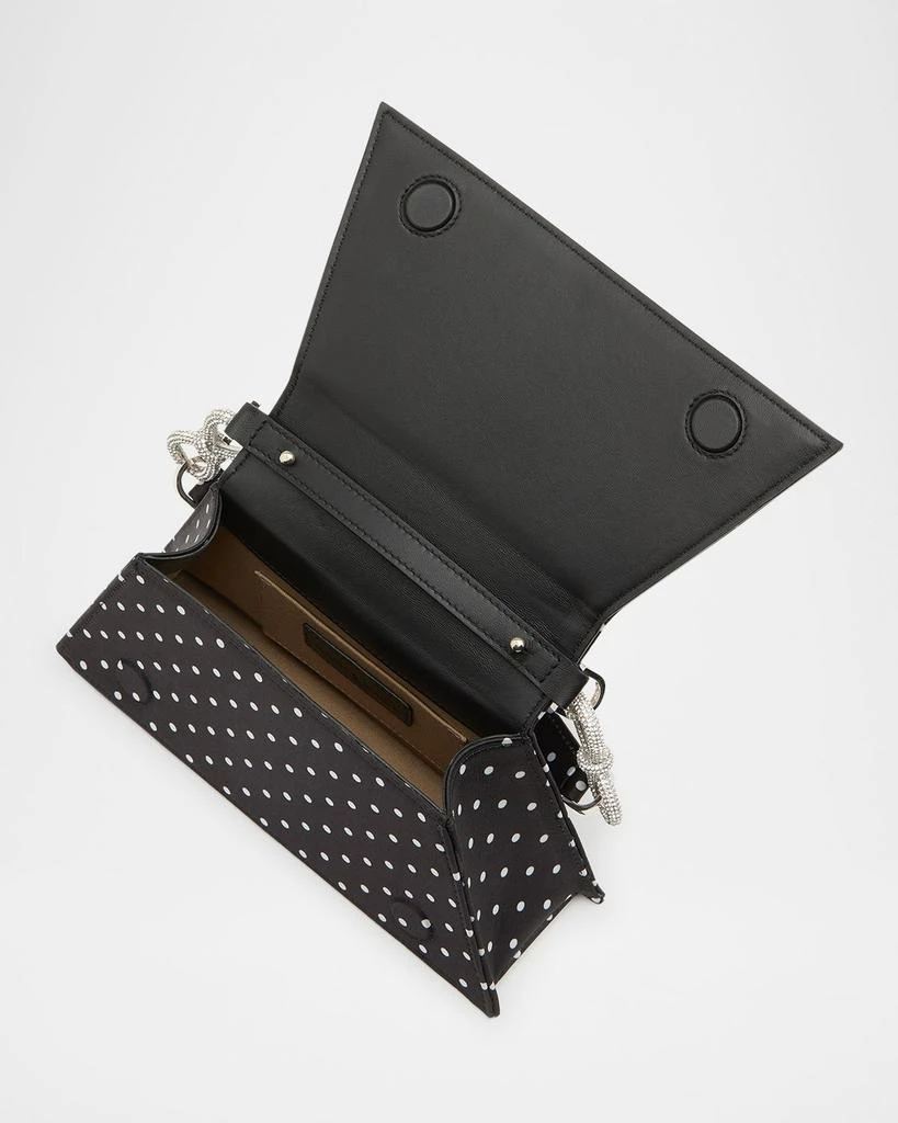 Mach & Mach Samantha Bow Polka Dot Satin Top-Handle Bag 3
