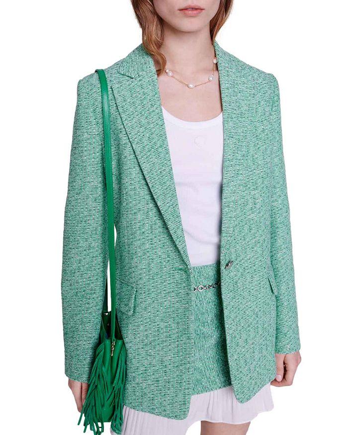 Maje Vrinny Tweed Blazer