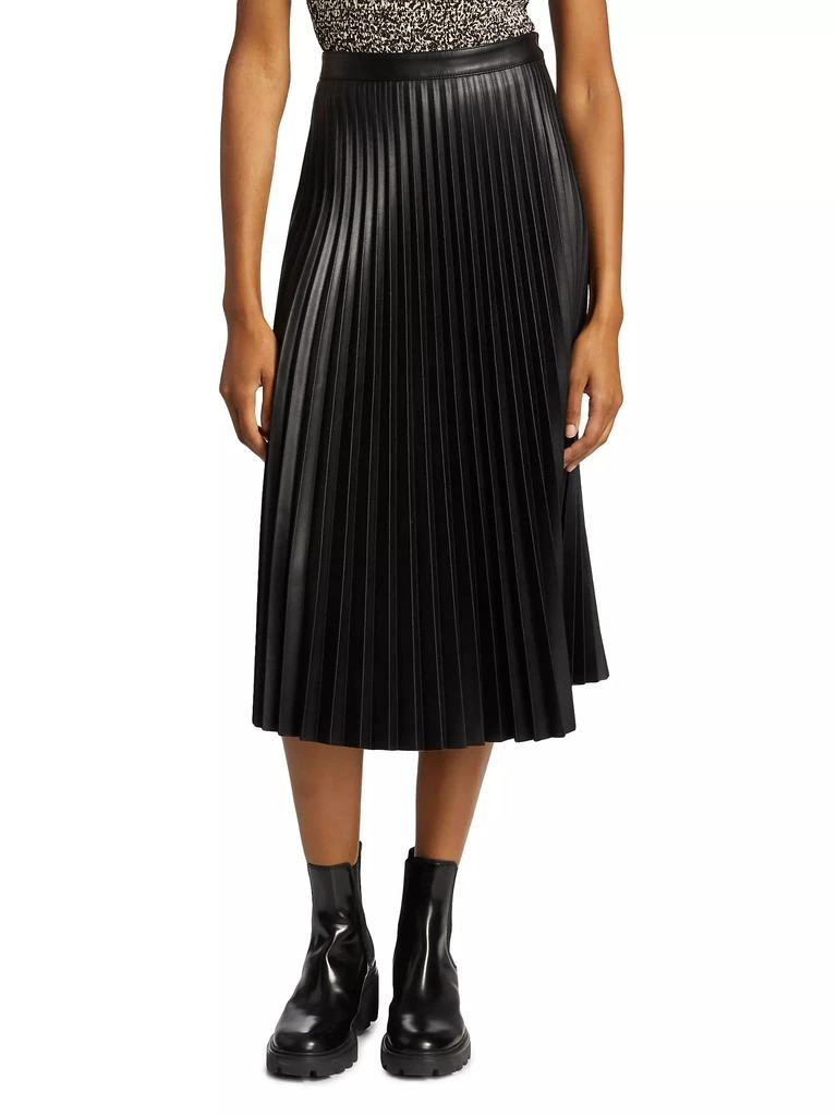 Proenza Schouler Pleated Faux-Leather Midi-Skirt 3